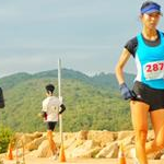 Women 20km: Liu Hong during the race
