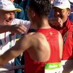 20 km men - The huge of gold and silver with their coach
