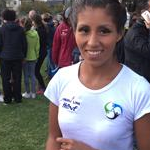 Women - Kimberly Garcia in mixed zone after the race