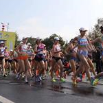 Women 20km - shortly after the start
