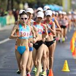 Women 20km - first lap