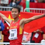 Women - 20 km - Liu Hong celebra l'argento