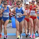 Women - 20 km - Lyudmyla Olyanowska, Eleonora Anna Giorgi, Julia Takacs e Antonella Palmisano guidano il gruppo