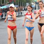 Women - 10 km junior - Il trio di testa, Duan, Drahotova e Golyatkina