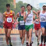 Men - 20 km - Un gruppo con Marco De Luca