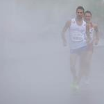 Men - 20 km - Giorgio Rubino nella mist-zone durante la gara
