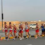 35km men: A phase of the race