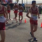 20km men - Leading pack after the start