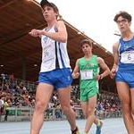 Men - 10.000m - Gianluca Picchiottino (16), Matteo Califano (6) e Francesco Adriani (1) nella prova Junior