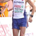 Men 50km: Matej Toth (SVK) celebrates silver