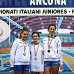 3.000 U23 donne: Il podio con Poli, Becchetti e Colombi