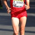 20km men - Wang Zhen durante la gara