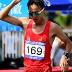 50km men -  Li Wengbing, Shaanxi during the race