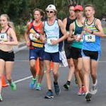 U20 10km women - Katie Hayward leads the pack