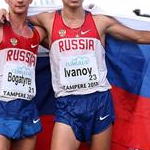 Men - Pyotr Bogatyrev e Aleksandr Ivanov dopo aver vinto oro e argento (by Giancarlo Colombo)