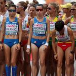 Women 20km: the women at the start