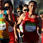 20 km men - Leading pack (by Getty Images)