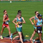 Men U20 10km: a phase of the race