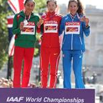 Women 20km - the podium