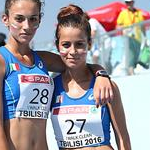 Girls race: Angelica Mirabello and Alessia Mastronicola