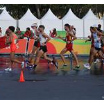 20 km men - Second group at 6th lap (by Jeff Salvage - USA)