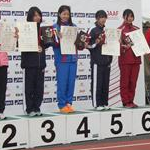 Women 20 km - Award ceremony first 8 athletes