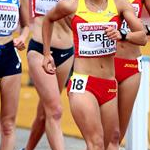 10.000m Women - Maria Perez leads the pack