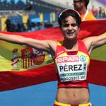Women - Maria Perez celebrates silver