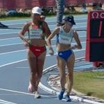 2nd stage - 5.000m track walk girls: second and third