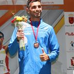 Men - 50 km - Marco De Luca on the podium (by Philipp Pohle)