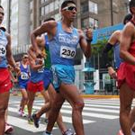 Men 50km - Villanueva (262), leads the pack
