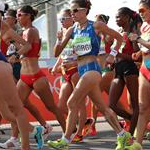 20 km women - The pack shortly after the start (by Giancarlo Colombo per Fidal)