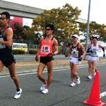 Men 20 km - Arai (6) followed by Maruo (18) and Kobayashi (8)