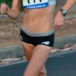 Women 20 Km - Alana Barber (NZL - 1:35:07) during the race