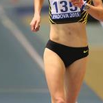 3.000m women: Antonella Palmisano in the final lap