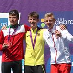 10km U20 men - The podium