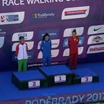 20km women - The podium