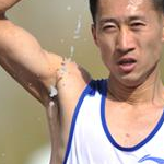 Men - 20 km - Wang Zhen is sponging
