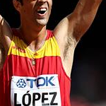 20 km Men - Lopez esulta per la vittoria (photo by Giancarlo Colombo per Fidal)