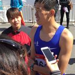 Men - 50 km - Yu Wei interview after the arrival