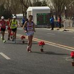 Men - 20 km - Wang Zhen force the pace at 10 km