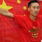 Men - 20 km - Wang Zhen festeggia la vittoria