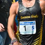 Men - Giorgio Rubino mentre si spugna durante la gara