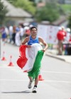 10 km. Jun. Men - Vito Minei festeggia all'arrivo il bronzo (by Giancarlo Colombo)